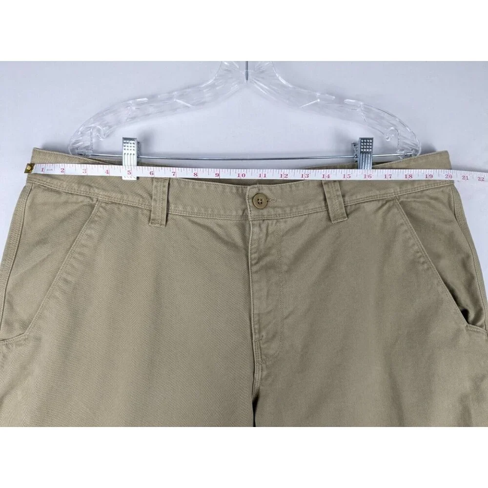 The North Face Pants Men's 40‎ Short Beige Chino Straight 100% Cotton
